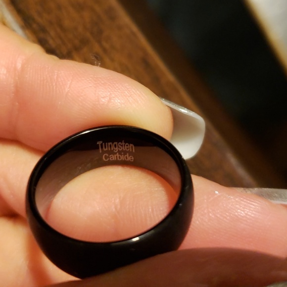 Tungsten size 7 1/2-8 plain black - Picture 3 of 3